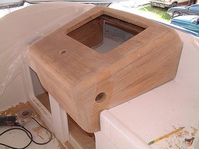 "Zero Cavity"  Teak Console Pod