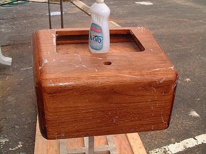 "Zero Cavity"  Teak Console Pod