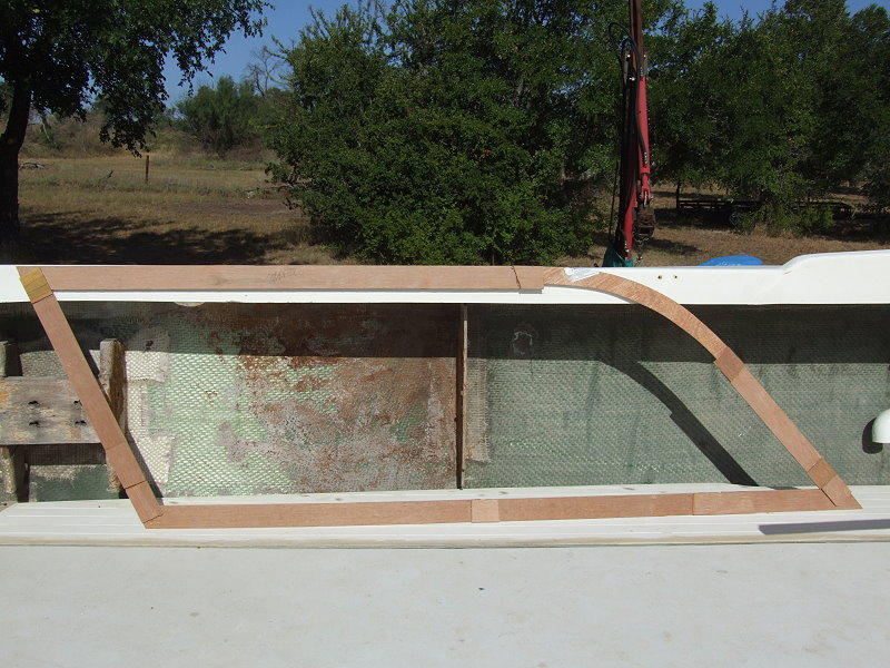 Building the template for the glass.