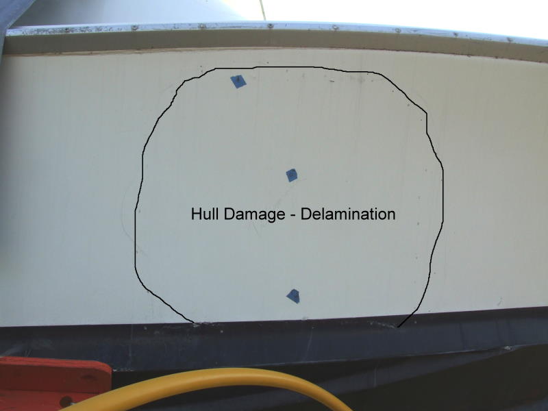 Hull Repair -- Working from the inside