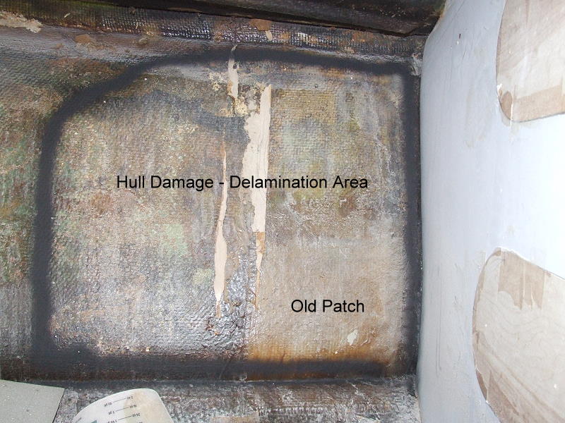 Hull Repair -- Working from the inside