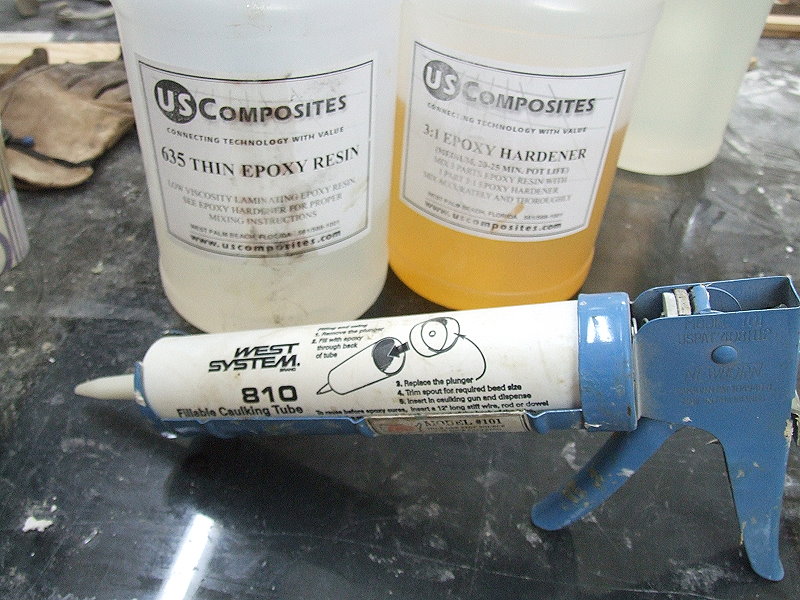 Thickened Resin to be loaded into caulk tube